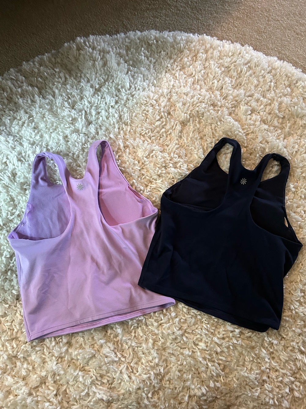 Athleta girl crop tops bundle. (Longline bra)